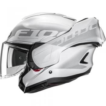 Casco HJC F100 Hetal Gris Blanco XL