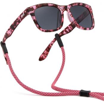 Bassdash Kids Fishing Sunglasses 5-14 Years with Adjustable Strap