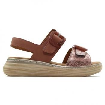 Sandalia Doctor Cutillas 46019 con suela de goma y hebillas decorativas
