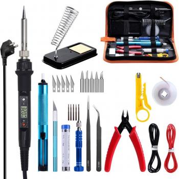 GEYOTAR 220V 80W LCD Thermoregulator Electric Soldering Iron