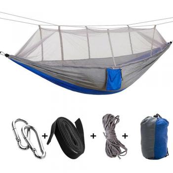 Portable Ultralight Double Hammock with Mosquito Protection