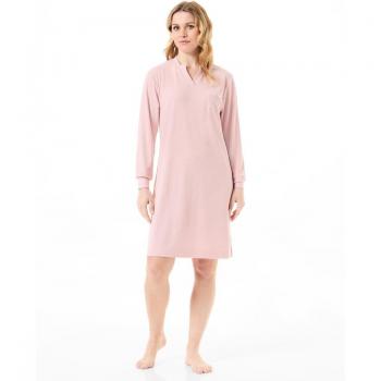 Camisón de canalé con cuello en pico