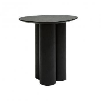 MILIBOO Tavolino da caffè design nero HOLLEN