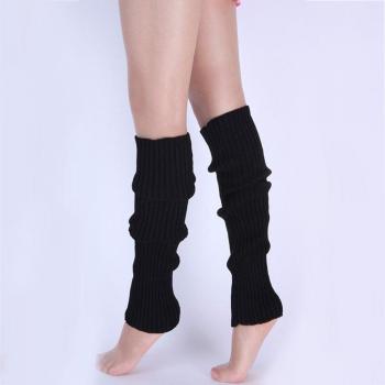 Gothic Hip-Hop Style Black Knit Leg Warmers