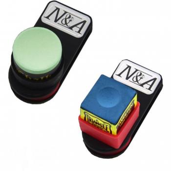 Silent Magnetic Noiseless Billiard Chalk Holder - Rounded and Square Type