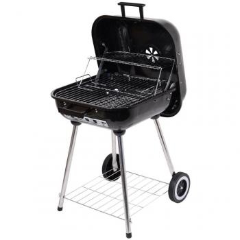Cattara Rechteckiger Holzkohlegrill TRAPANI 46cm