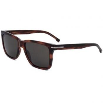 Boss Brown Solid Square Sunglasses 55mm