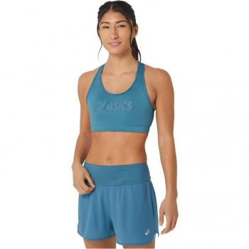 Top Asics Core mujer azul