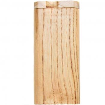 Boîte de rangement décorative en noyer naturel