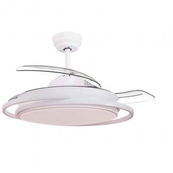 Ventilateur plafonnier Bauala 107 cm avec éclairage CCT réglable, commande Bluetooth
