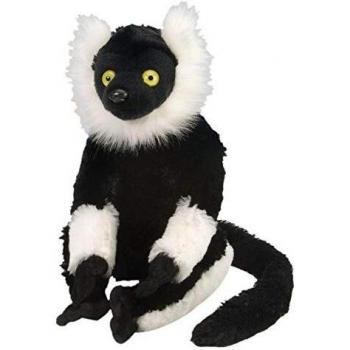 Wild Republic Cuddlekins Black And White Lemur 10inch Plush