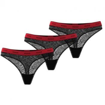 HUGO Slip TRIPLET THONG LACE (Packung, 3er-Pack) mit elastischem Bund