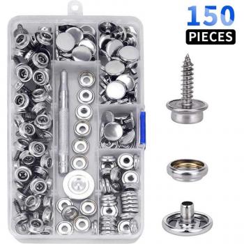 Marine Grade Canvas Snap Fastener Kit (100/150 Pieces)