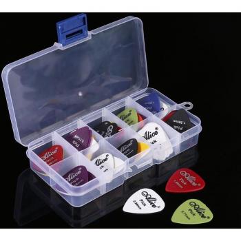 Alice 40 Plectrums - Acoustic Electric Bass Picks, Thickness 0.58-1.5mm