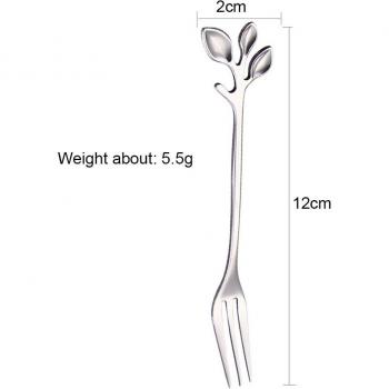 Dual Color Stainless Steel Leaf Cutlery