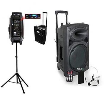 Karaoké Portable 800 W IBIZA SOUND – PORT15VHF‑BT