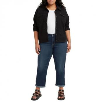 Levi’s Plus Boyfriend-Jeans – Schwarz (Klassiker)