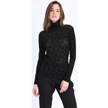 Silber-Schwarzer Pullover von Molly Bracken (T1294CBH)