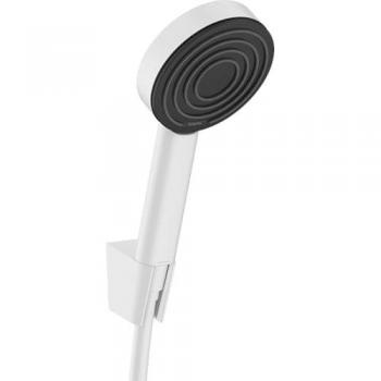 Set de Douche Hansgrohe Pulsify S, Support et Flexible, Blanc Mat 24307700