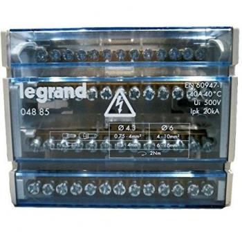 Morsettiera tetrapolar 40A 6 módulos Bticino