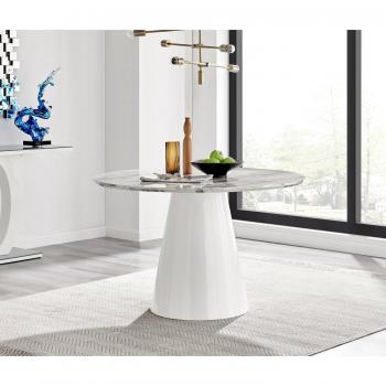 Palma 120cm Round Dining Table for 6 in Various Finishes