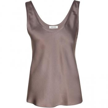 Top Soie Anine Bing Léa Marron