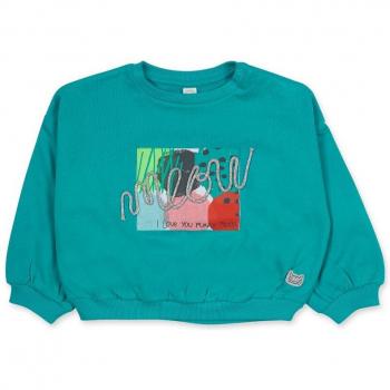 Sudadera de niña Tuc Tuc Cattitude con cuello redondo y dibujo frontal
