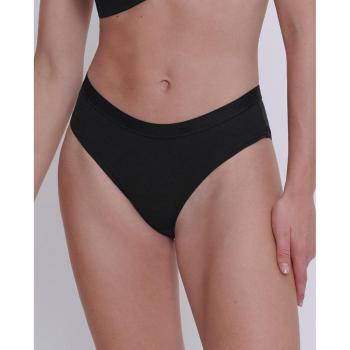 Braga tipo Hipster Sloggi Go Casual sin costuras en algodón negro para mujer