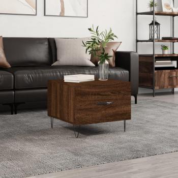 JINLEFU Coffee Table, Brown, Oak, 50x50x40 cm, Engineered Wood (vidaXL)