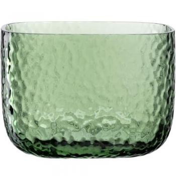 LEONARDO Dekovase Vase LEONARDO MARTELLO LBH 14.30x18x13 cm grün Blumenvase Blumengefäß