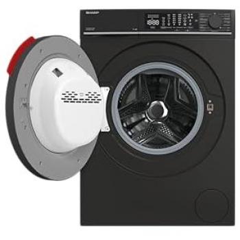 Lavatrice Sharp ES-MNFL814CMA-DE Nero Opaco WiFi Inverter Avanzato