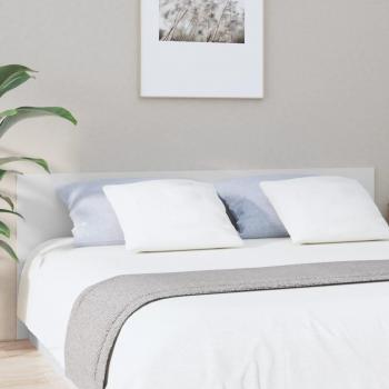VidaXL Cabecero de cama madera contrachapada blanco 200x1,5x80 cm