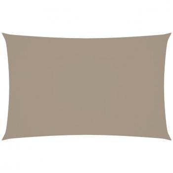 Oxford Fabric Sunshade Sail - Rectangular - 2x4.5m - Taupe - vidaXL
