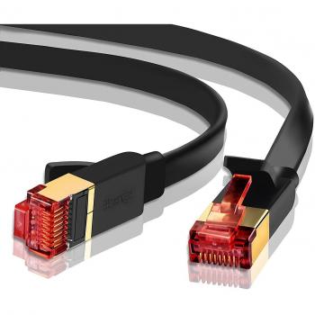 2 m Cat7 Netzwerkkabel – 10 Gbps, 600 MHz, RJ45, Schirmung, schwarz