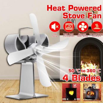 Small Blade Heat Powered Fireplace Fan