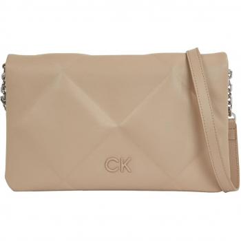 Calvin Klein Beige Crossbody Bag with Adjustable Strap - ONE SIZE