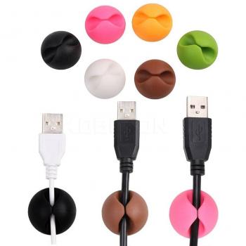 1PC Hard Plastic USB Cable Management Clip