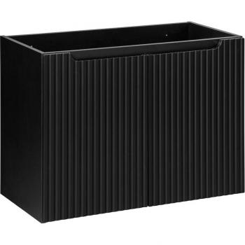 Meuble sous-vasque Riva noir 80cm 2 portes