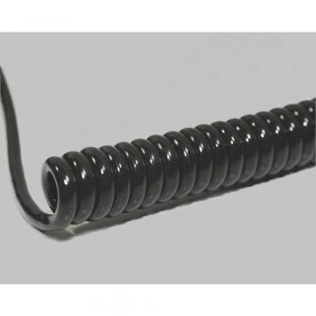 BKL Electronic Spiralkabel 8x0,5mm Schwarz 1200mm