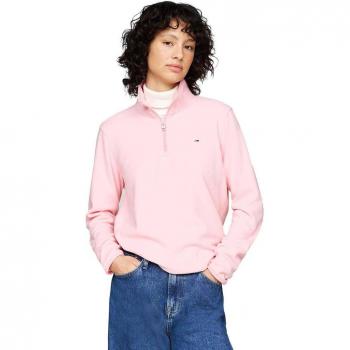 Tommy Jeans Felpa Rosa Donna Half Zip 2S