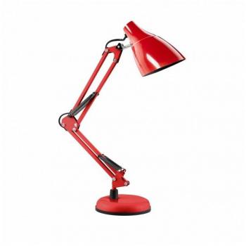 Lampe Bureau Dian – Éclairage rouge, 60 W, ampoule E27, métal