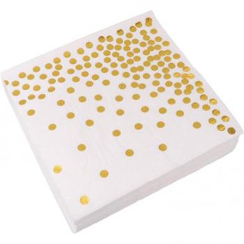 Panaltes Descartables Oro Rosa Para Cena