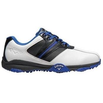 Callaway Chev Comfort - Zapatos de golf para hombre, color blanco / negro / azul, talla 46