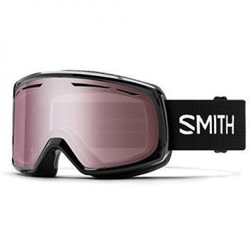 Smith Drift Gafas de esquí Unisex Adulto, Lente cilíndrica, Negro