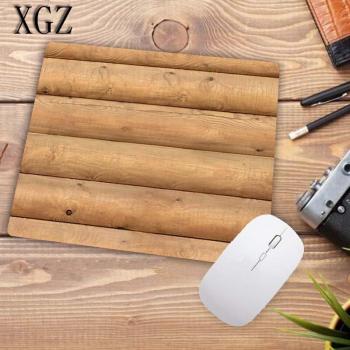 XGZ Brown Wood Grain Mouse Pad for Gamers 22x18cm