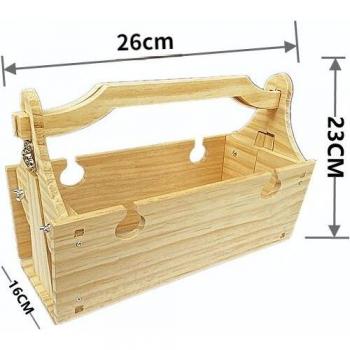Mesa plegable de madera para camping