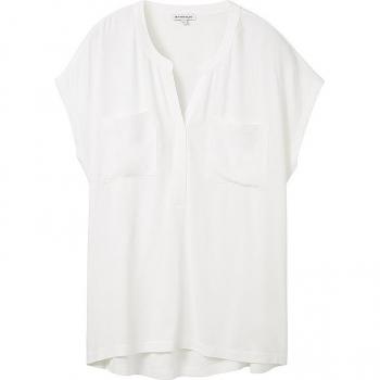 TOM TAILOR Blusenshirt weiß, Größe XL