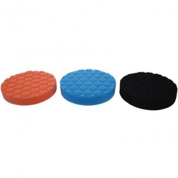 3x Hex-Logic 6-Inch Buffing and Polishing Pad Set for Auto Car Polishers