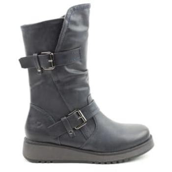 Hannah4 Navy Side-Zip Mid-Calf Boot – Women’s (5)