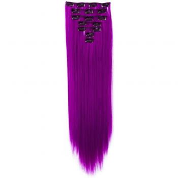 Extensiones de cabello sintético clip en 22 130g para cosplay